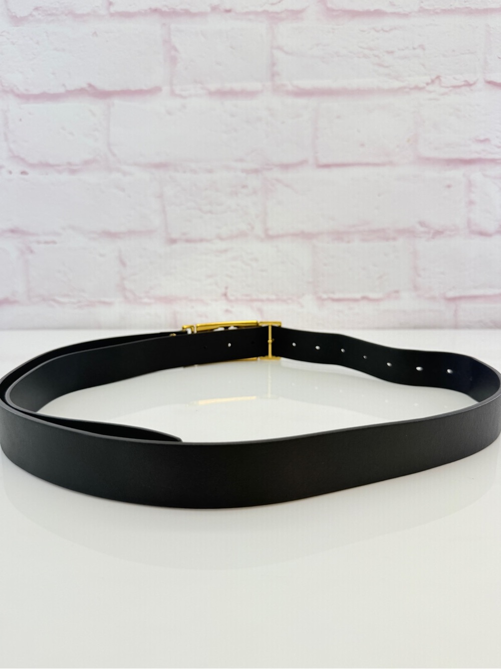 BLACK CHRISTIAN DIOR LEATHER LOGO BELT - Picture 6 of 13